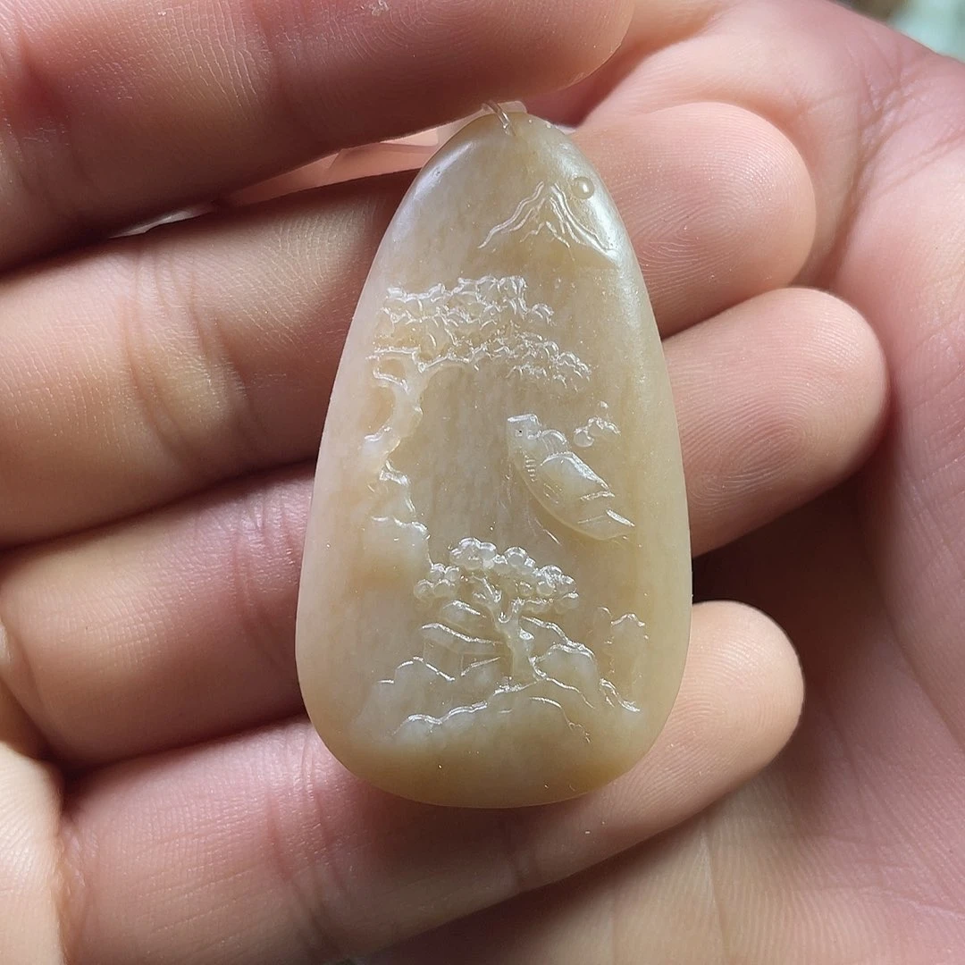 和田玉（糖玉）未镶嵌吊坠(不含链)用****7