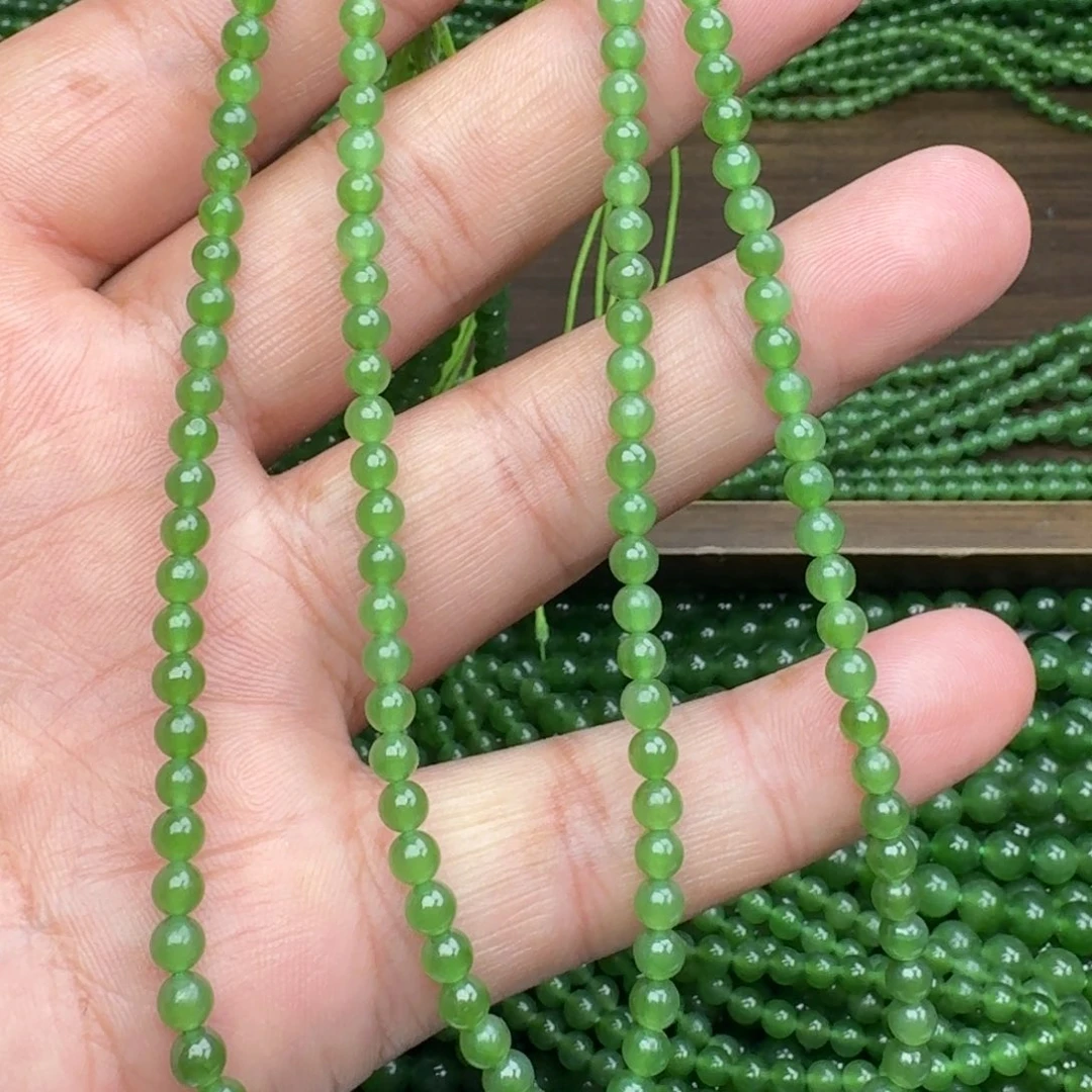 和田玉未镶嵌颈饰碧玉冰阳绿卡4 买一发一