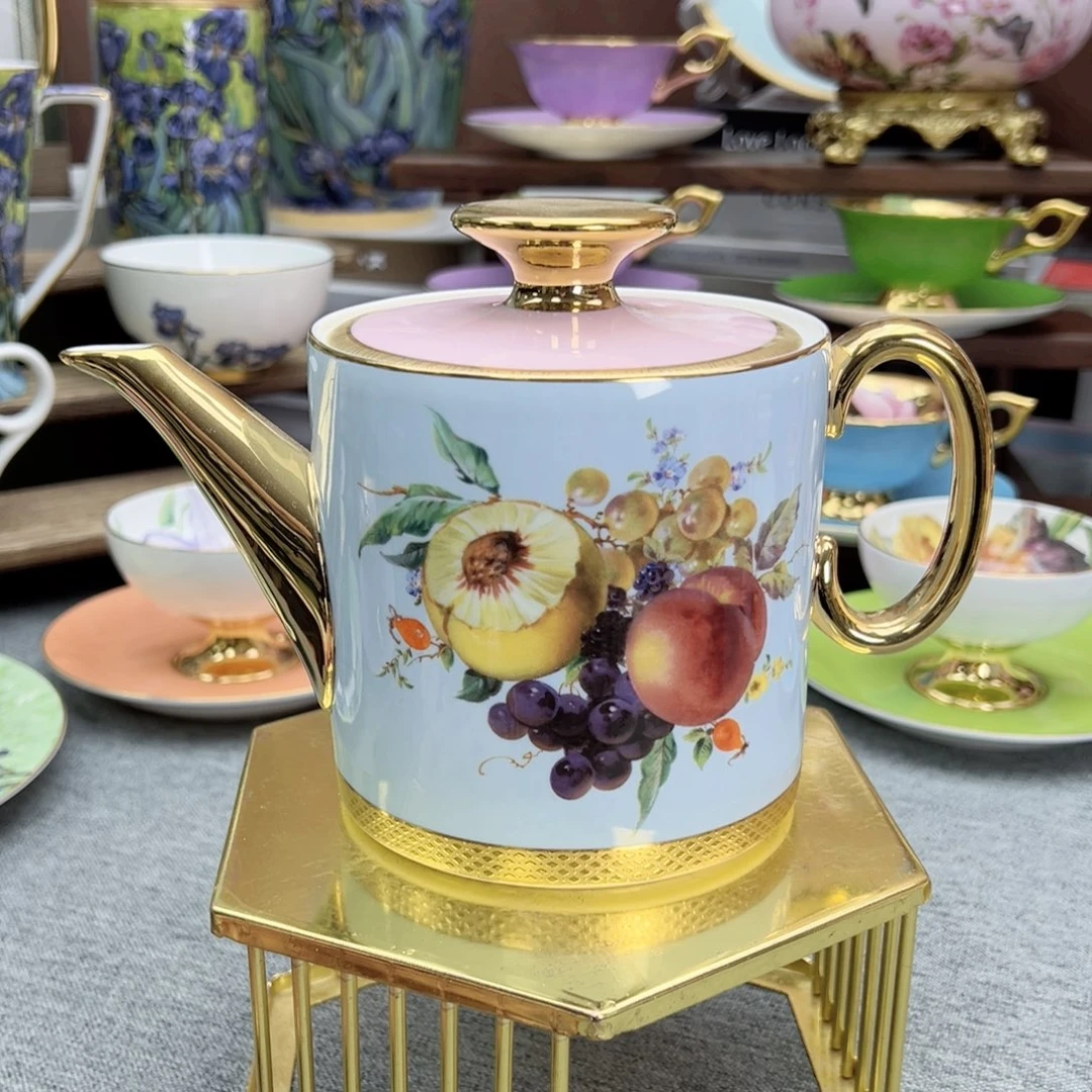 百果茶壶礼盒装瓷片