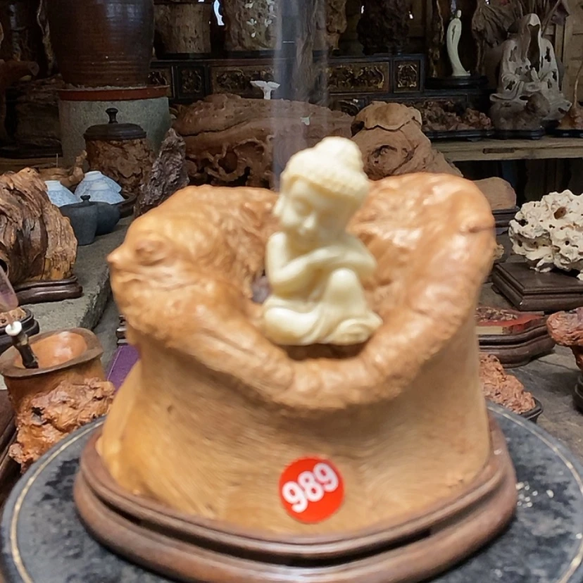 【闪购商品】989号荔枝木香炉工艺