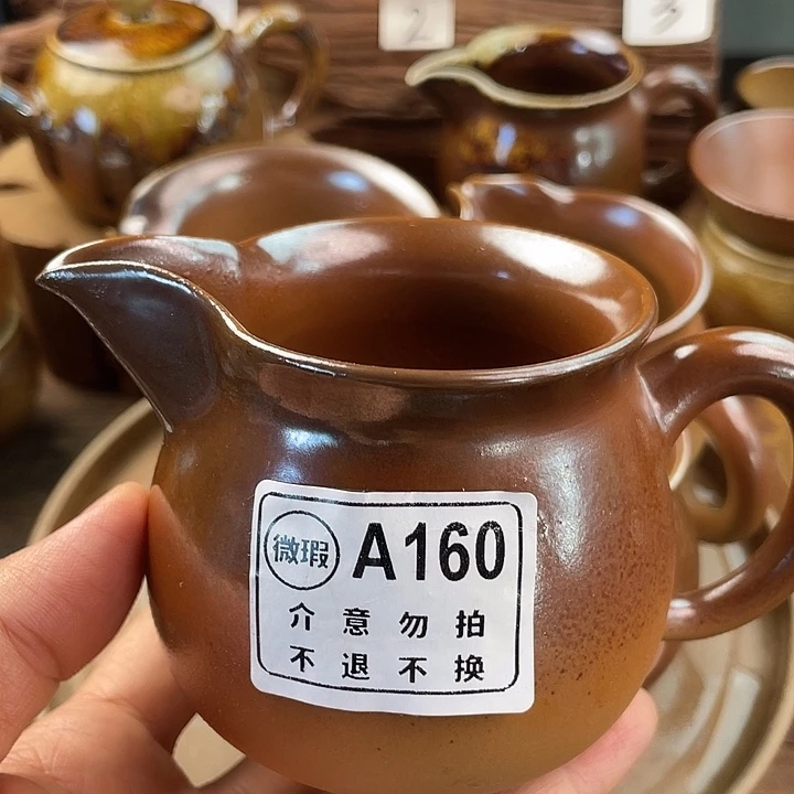 好***)建水紫陶白泥柴烧壶建水紫陶白泥柴烧公道杯