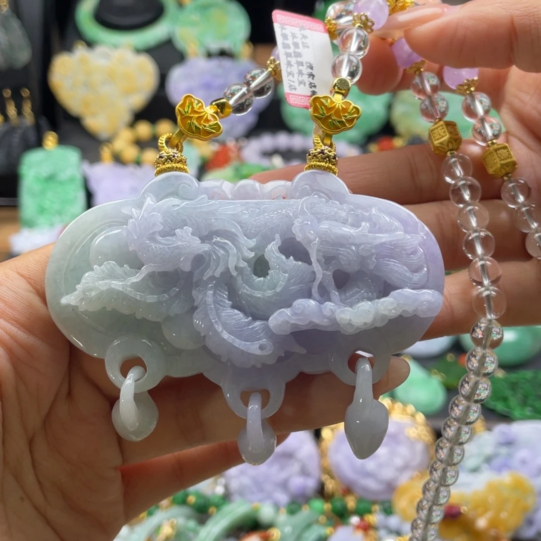 翡翠未镶嵌颈饰代编织