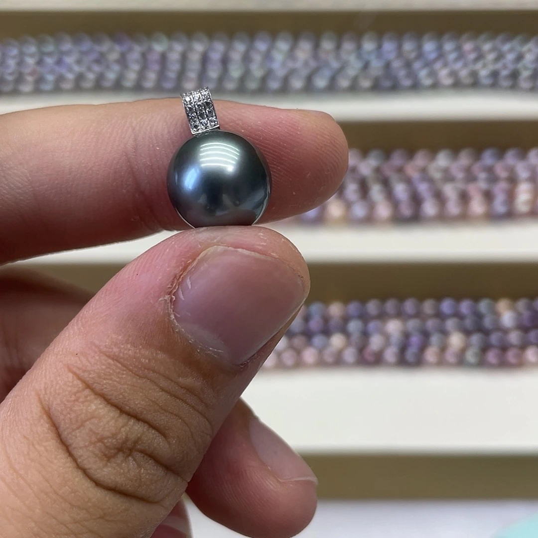 海水珍珠18K金镶嵌颈饰