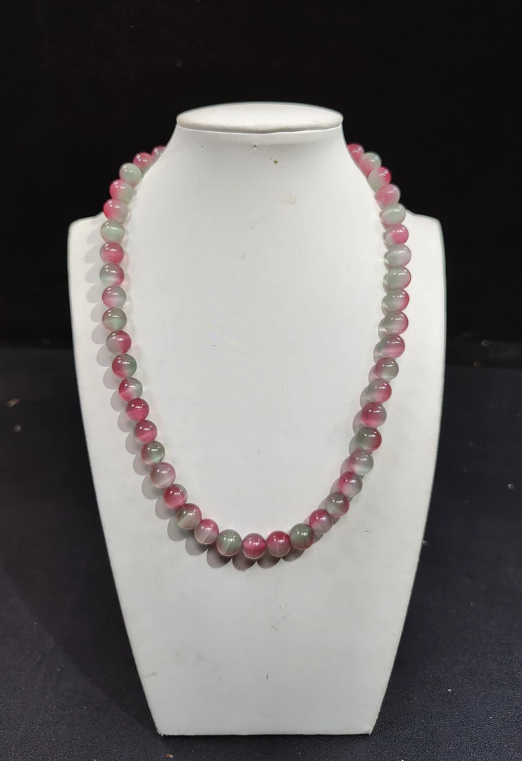 红绿10mm猫眼项链发一条K19