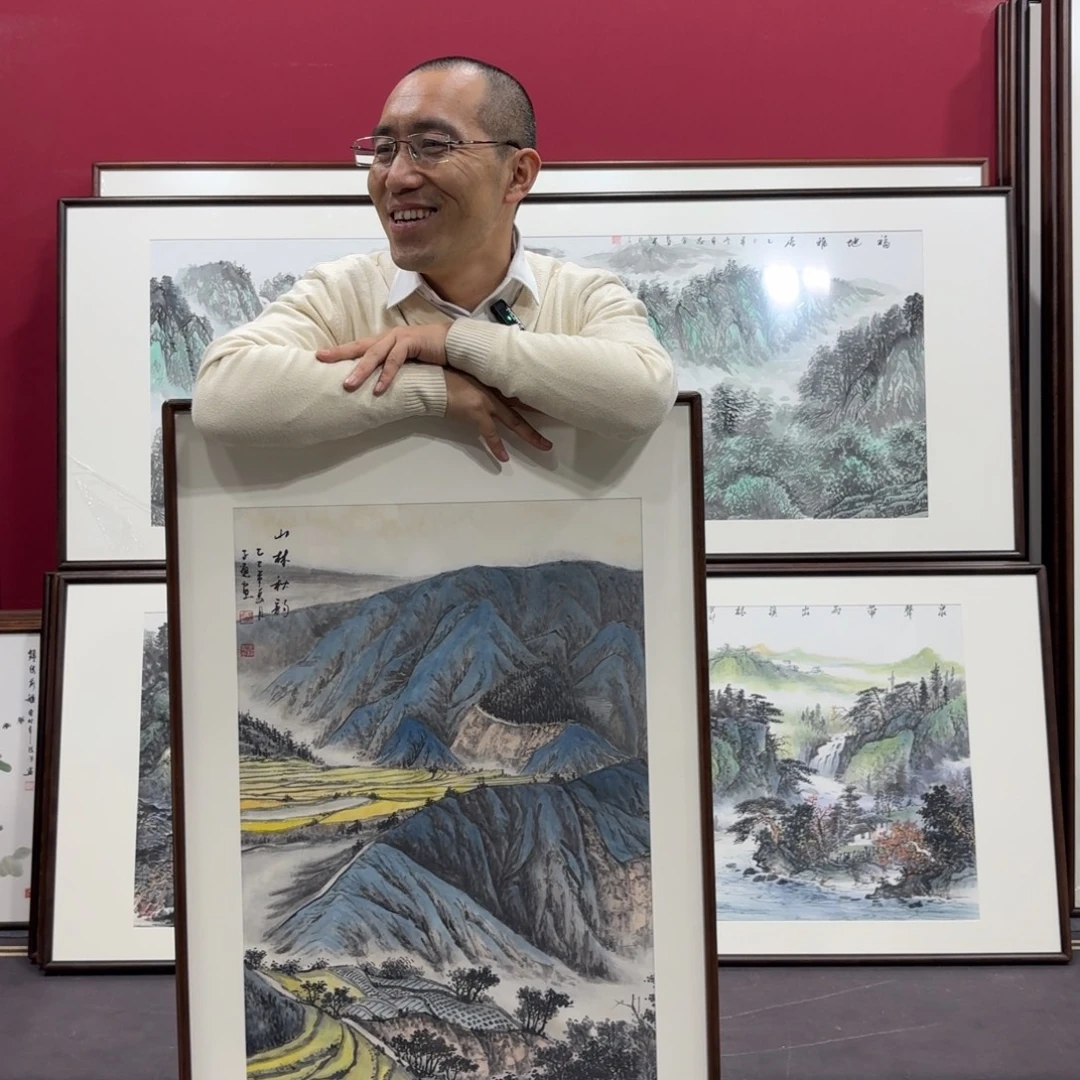 将***军国画手绘作品120/60