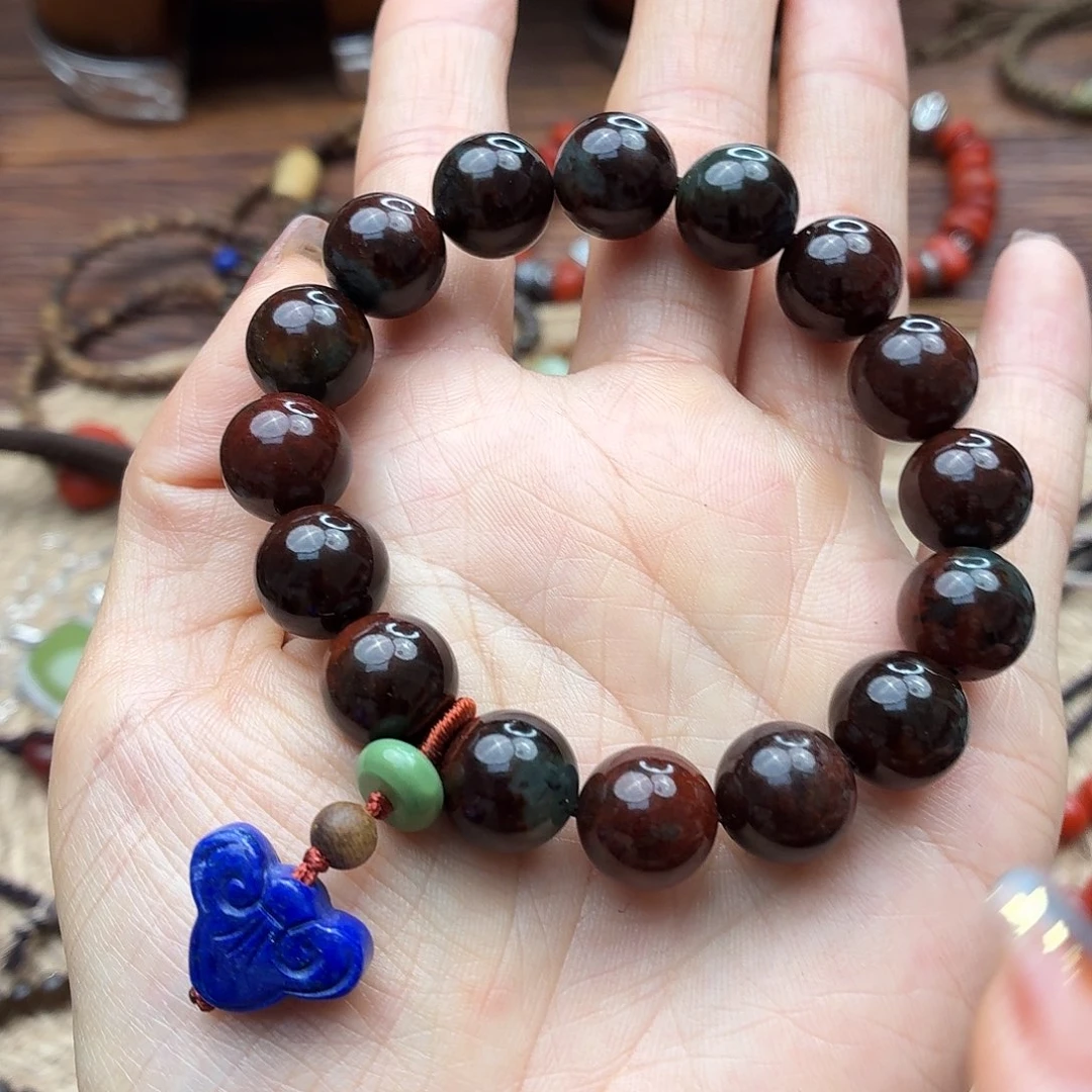 玫***使岫岩河磨玉（透闪石质玉）未镶嵌手链