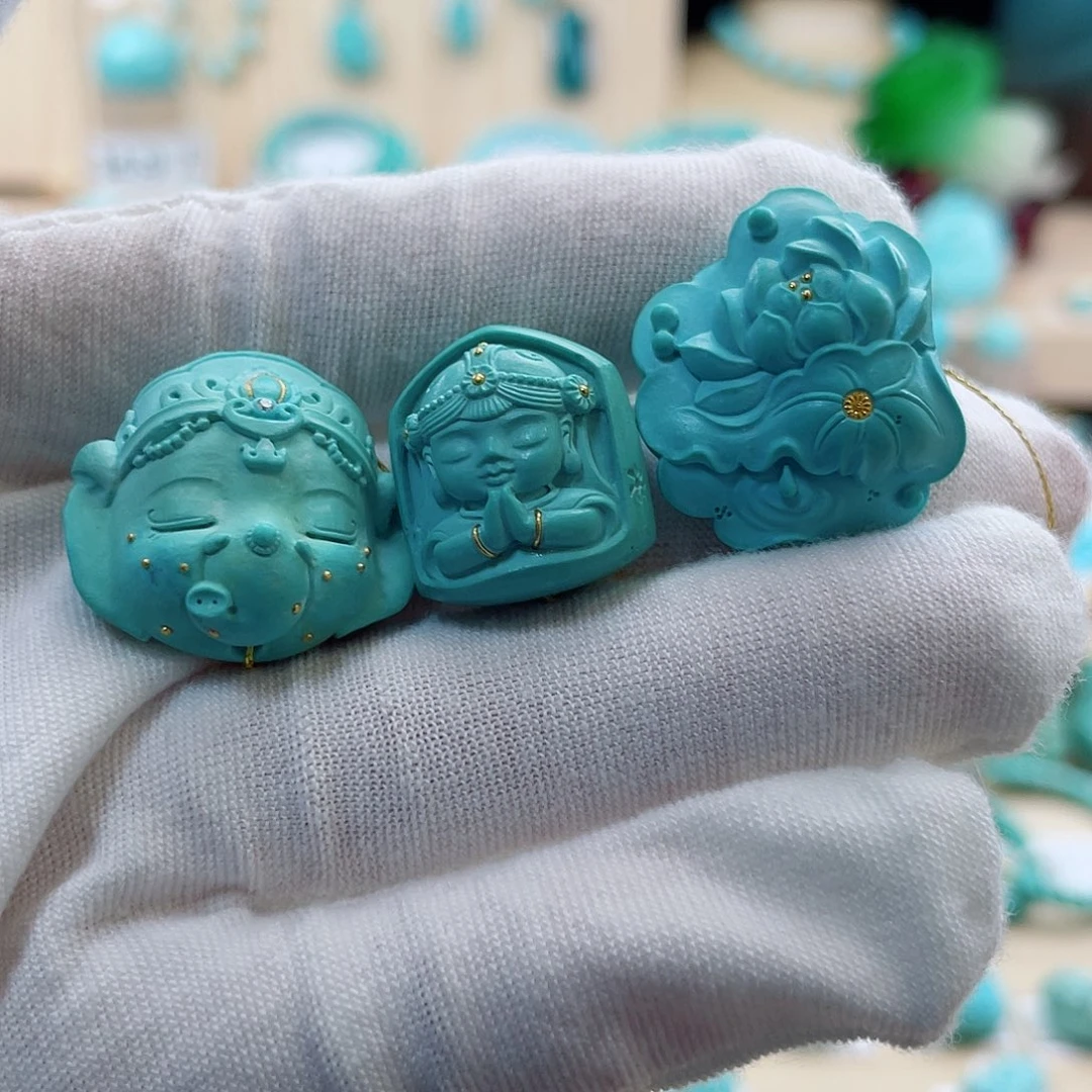 未镶嵌绿松石珠宝奇石合集3️⃣