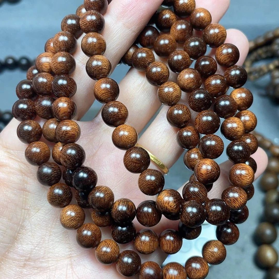 沉香手串富森红土0.8