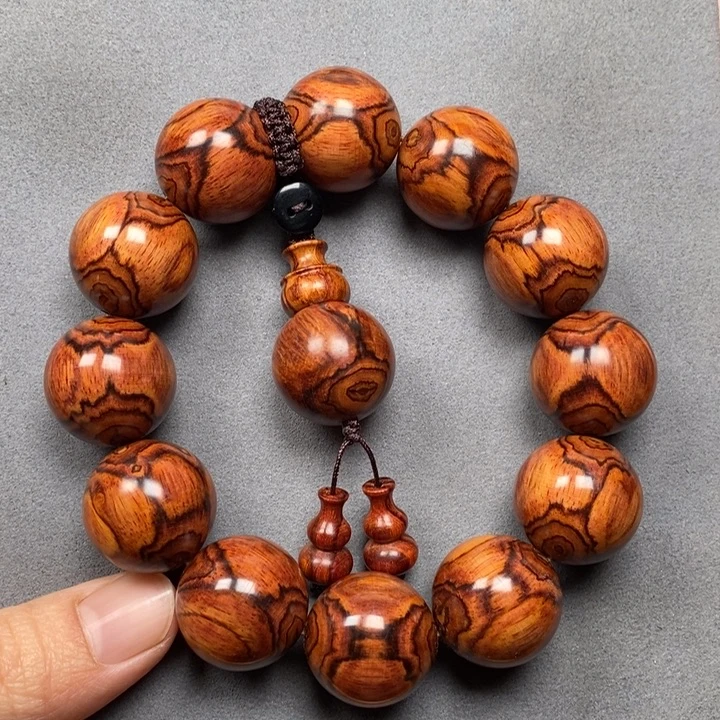 黄花梨/降香黄檀手串/手链海黄2.0鬼脸对眼