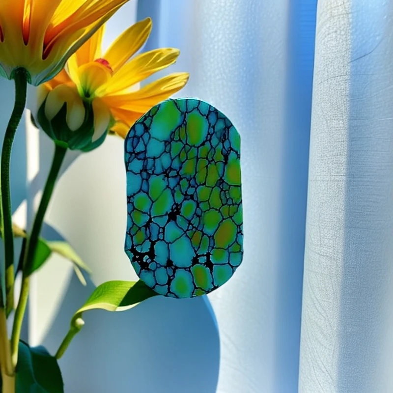 绿松石顶圈湖北原矿三彩牌子