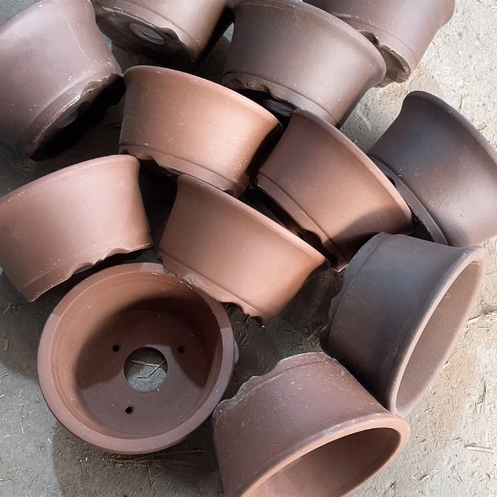 紫砂花盆100-12。14.5-7.5