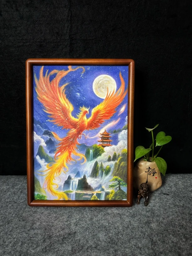 凤凰原创油画摆台画