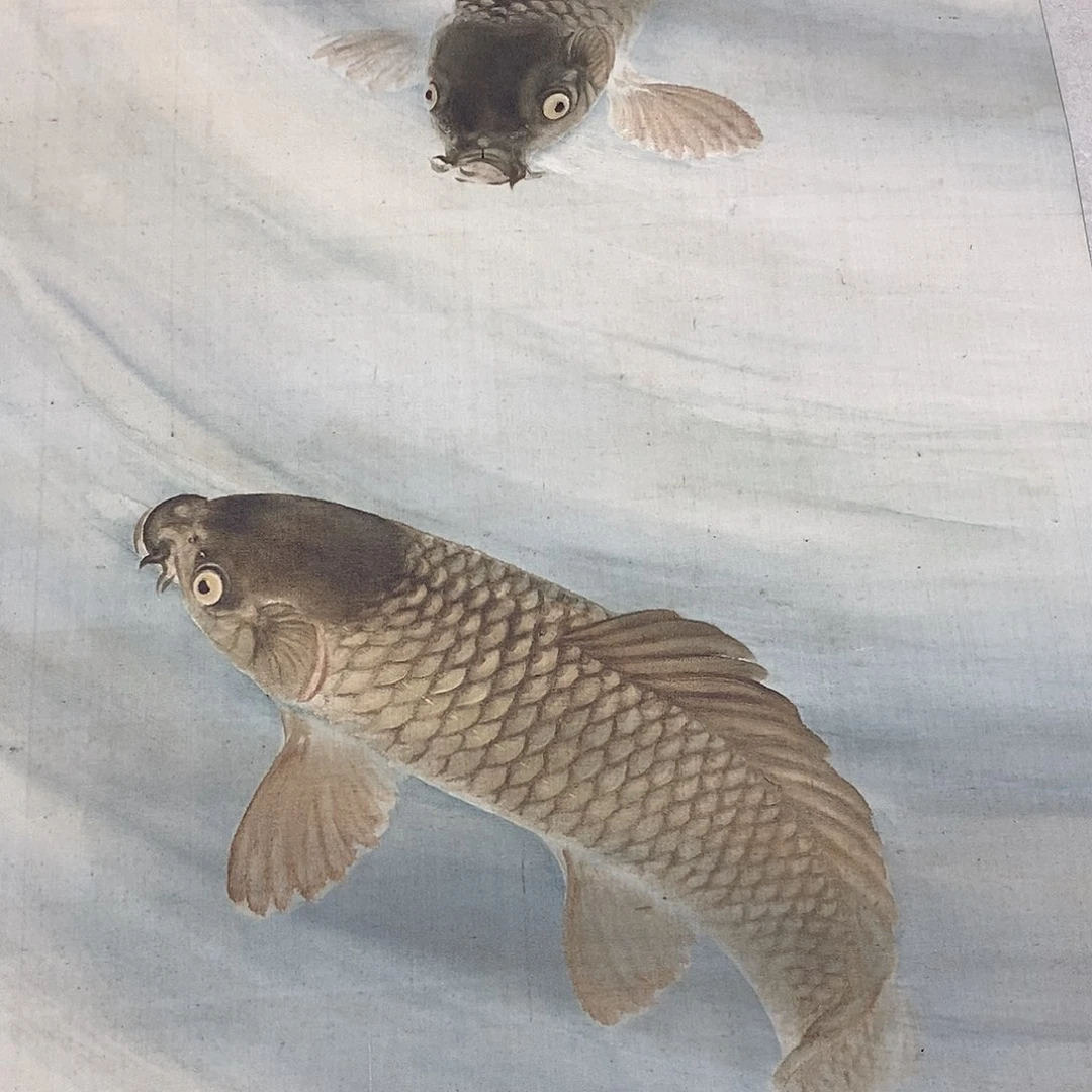横款装饰画鲤鱼图