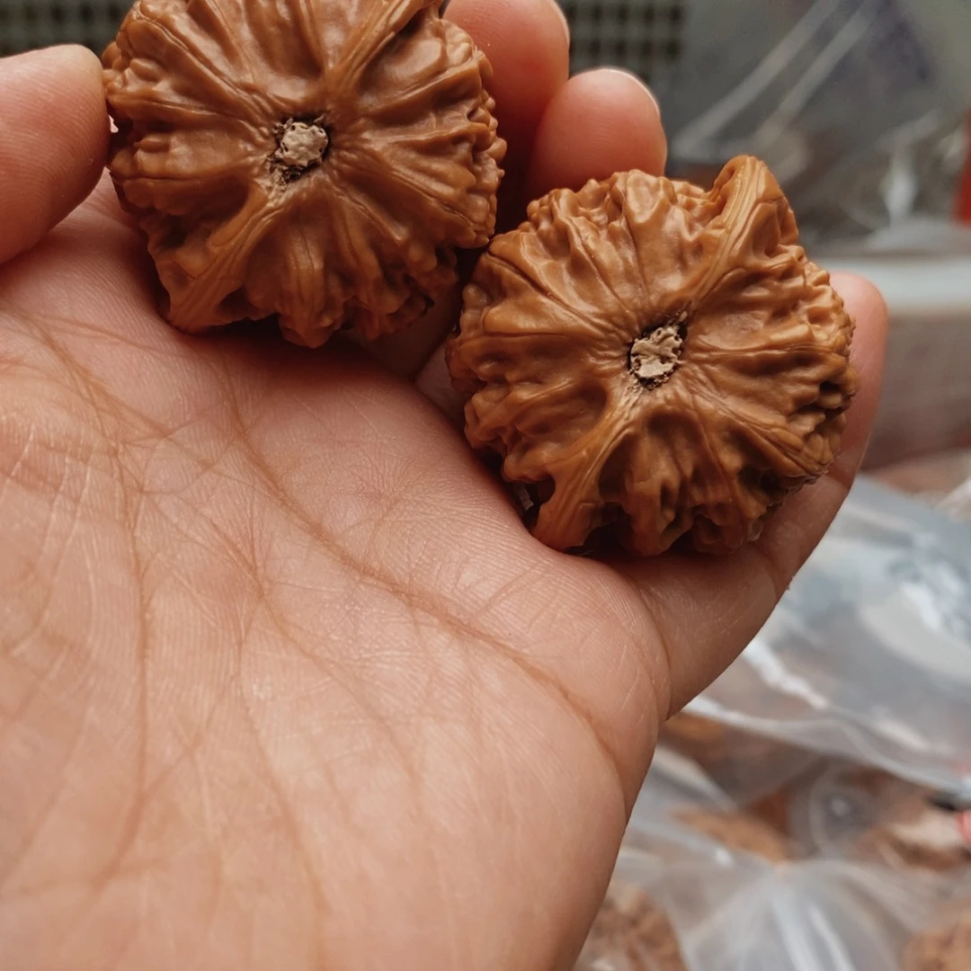 文玩核桃把件桃心39尺