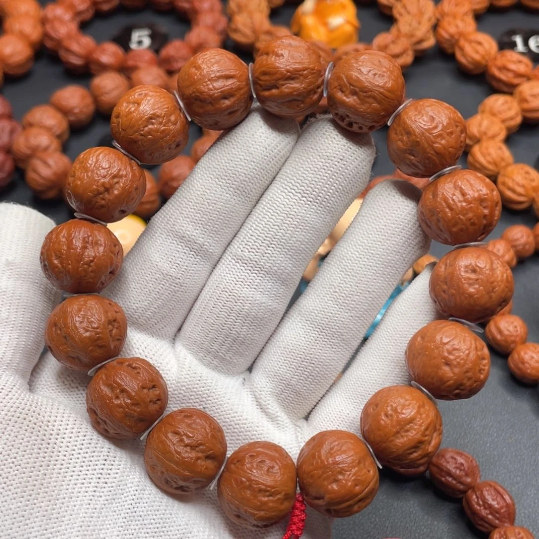 文玩核桃手串野生核桃光头秋子手持
