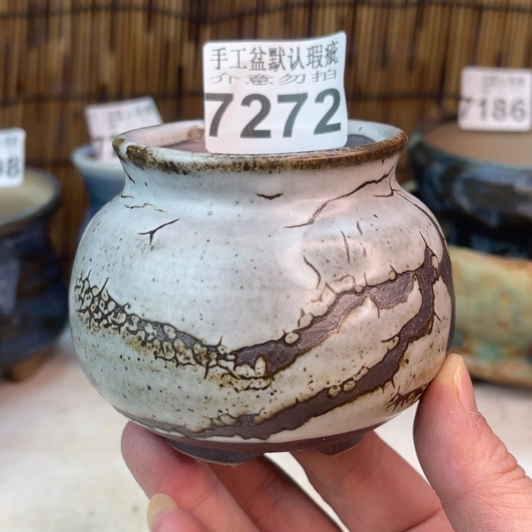 手工花盆默认瑕疵完美者勿拍