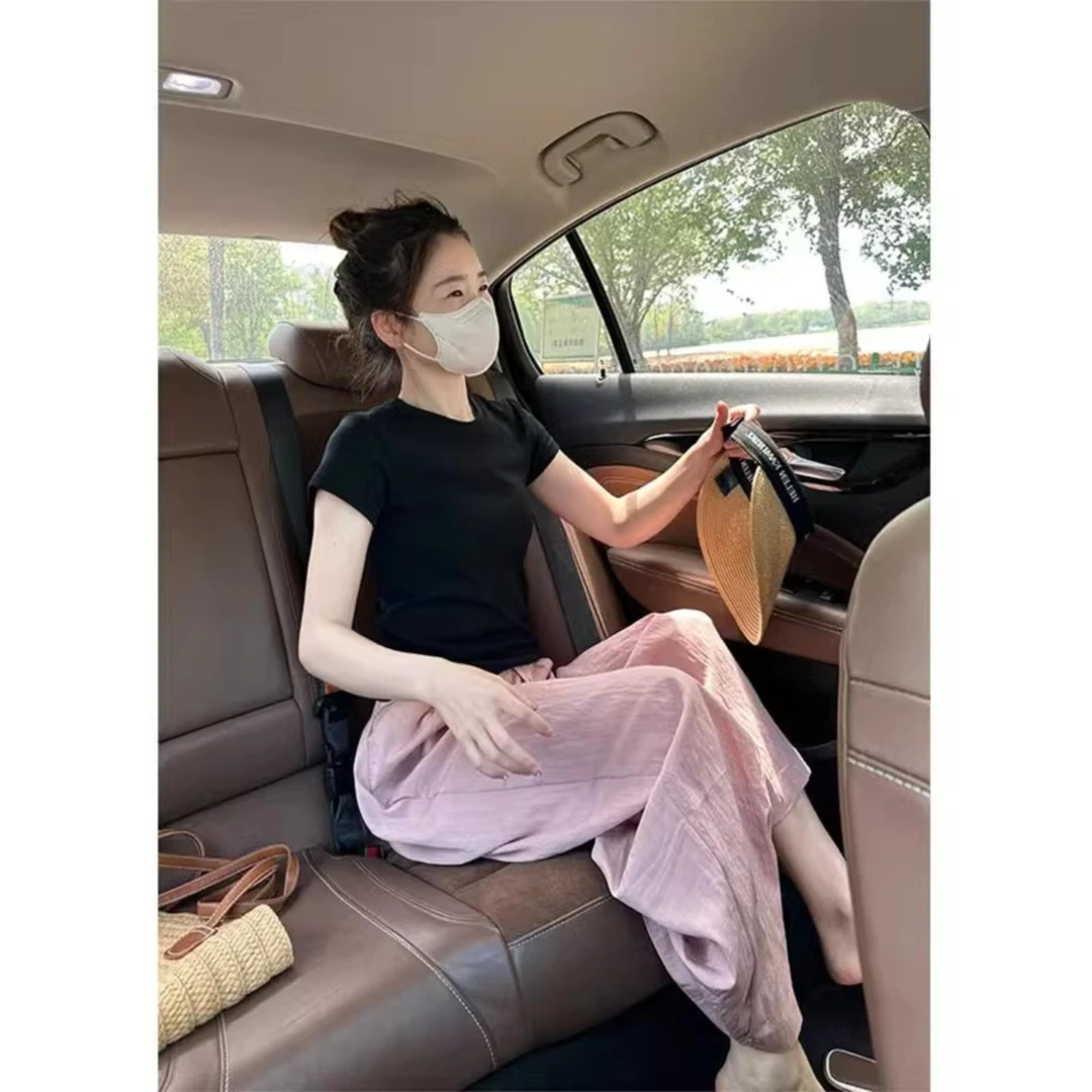 2025年新款夏装搭配一整套时尚韩系休闲短袖裤子两件套装女装夏季