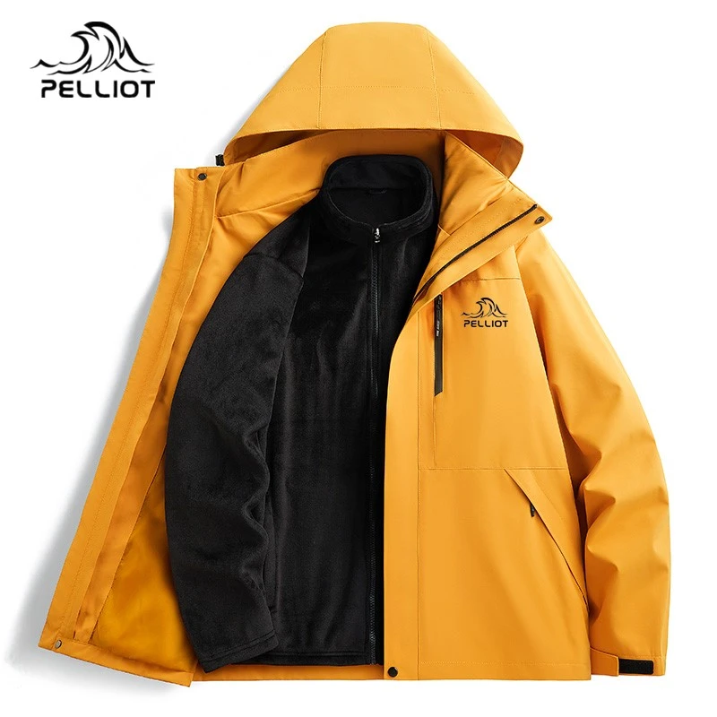 伯希和冲锋衣男女款三合一秋冬季新款加厚保暖户外旅行登山服外套