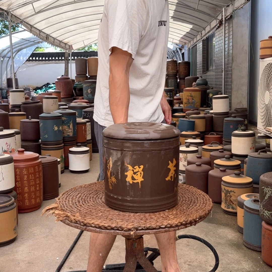 紫砂茶叶罐7 饼茶叶罐