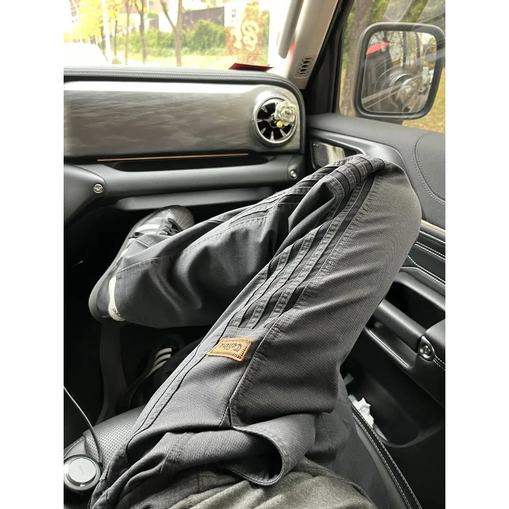 3life三条杠条纹裤子男款美式复古高街工装裤宽松直筒休闲运动裤