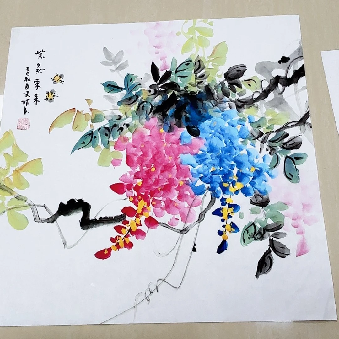 国画国画作品多次