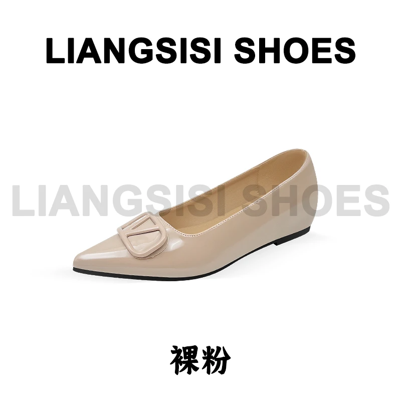 梁思思SHOES新款法式尖头浅口气质玛丽珍单鞋-1130