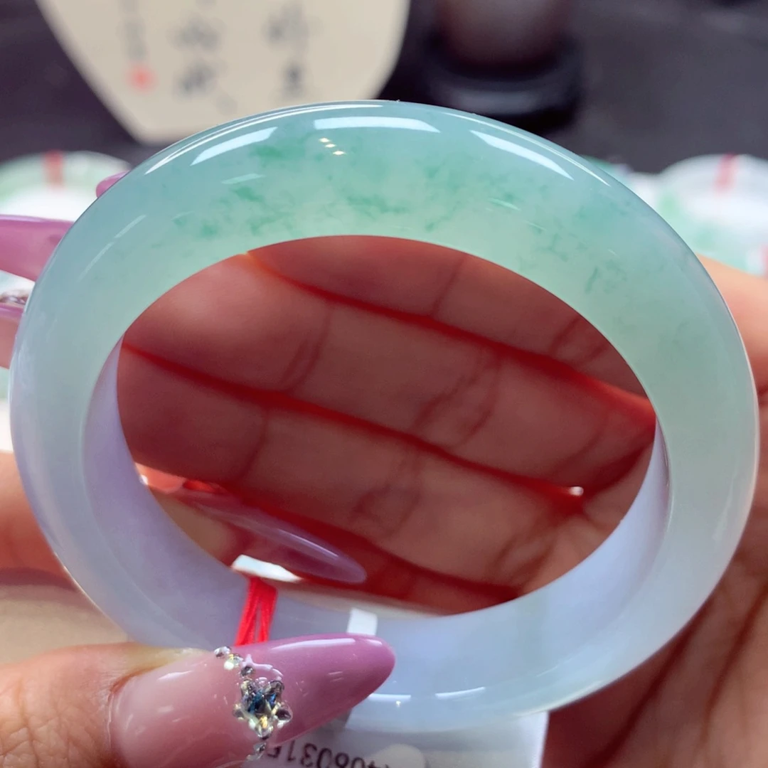 翡翠手镯未镶嵌正圈45号66