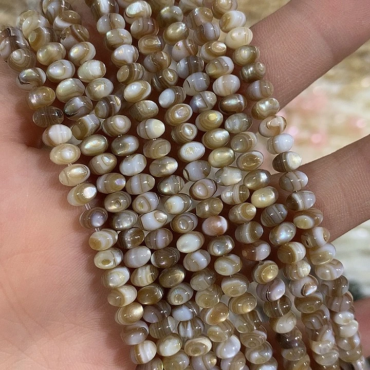 一条5mm企鹅贝算盘珠