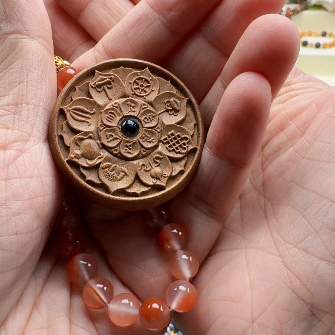 檀香木手串/手链绾*老山檀香吊坠吊坠