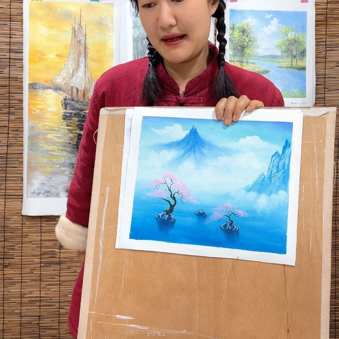 油画薇爽恭喜竞拍成功！