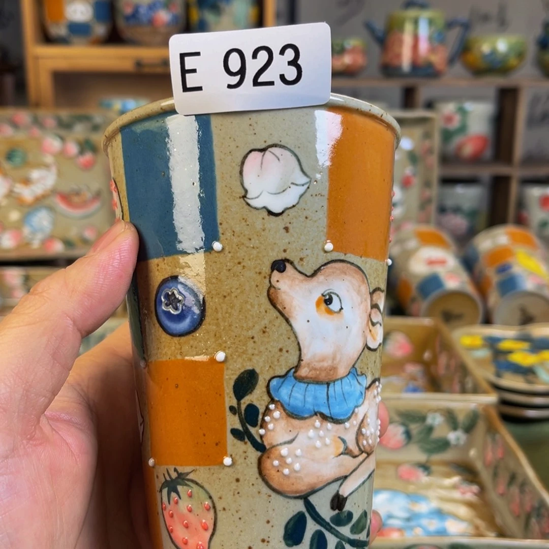 【闪购商品】摆件7**忆桃园山房釉下五彩