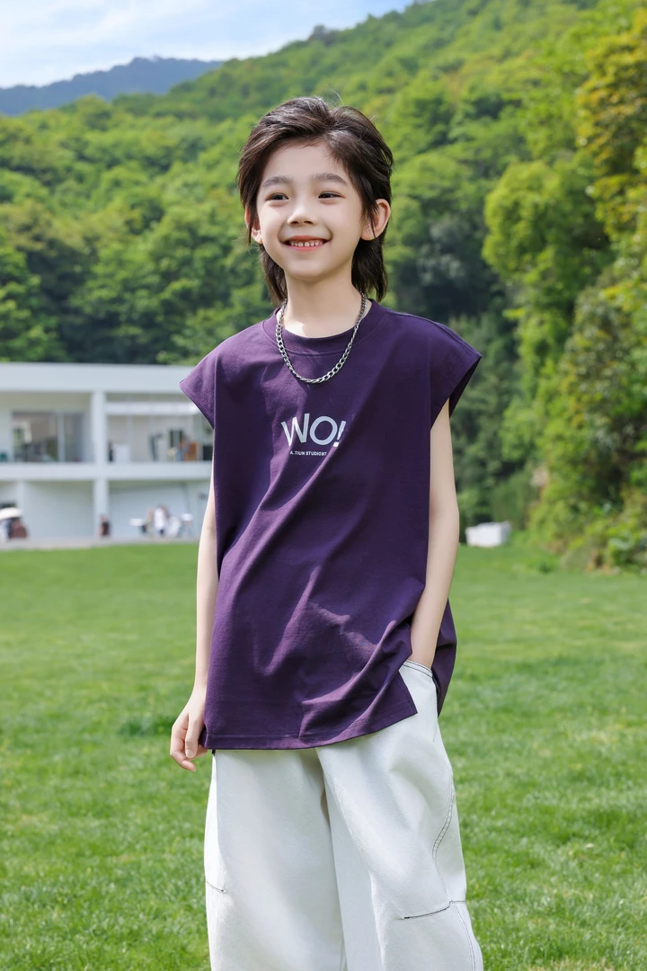 XMYY2025夏季新款宽松百搭韩版潮流休闲洋气字母无袖背心/BXW013