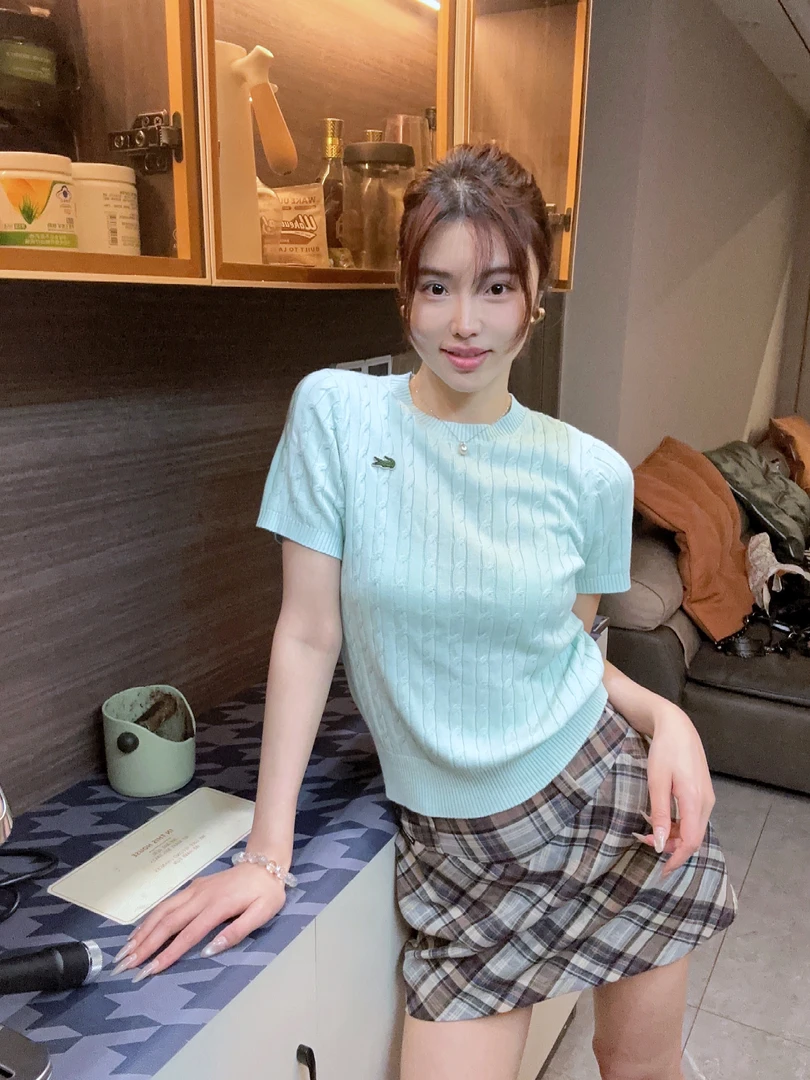2025新款高端绞花针织衫女高级女装7214