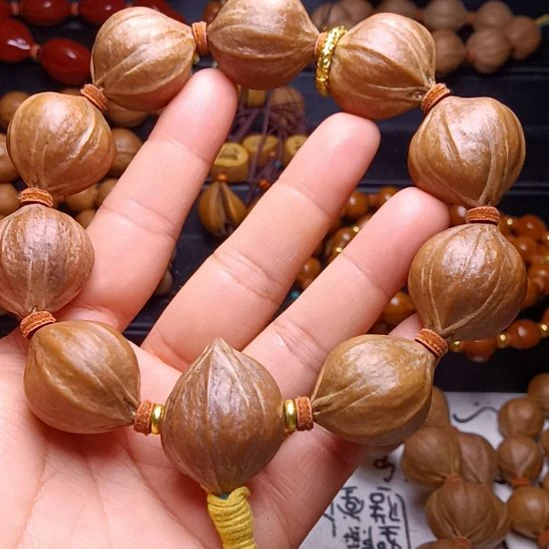 手串/手链橄榄核橄榄核手串铁核蜜挑臀鸡血红四花2.3*2.6