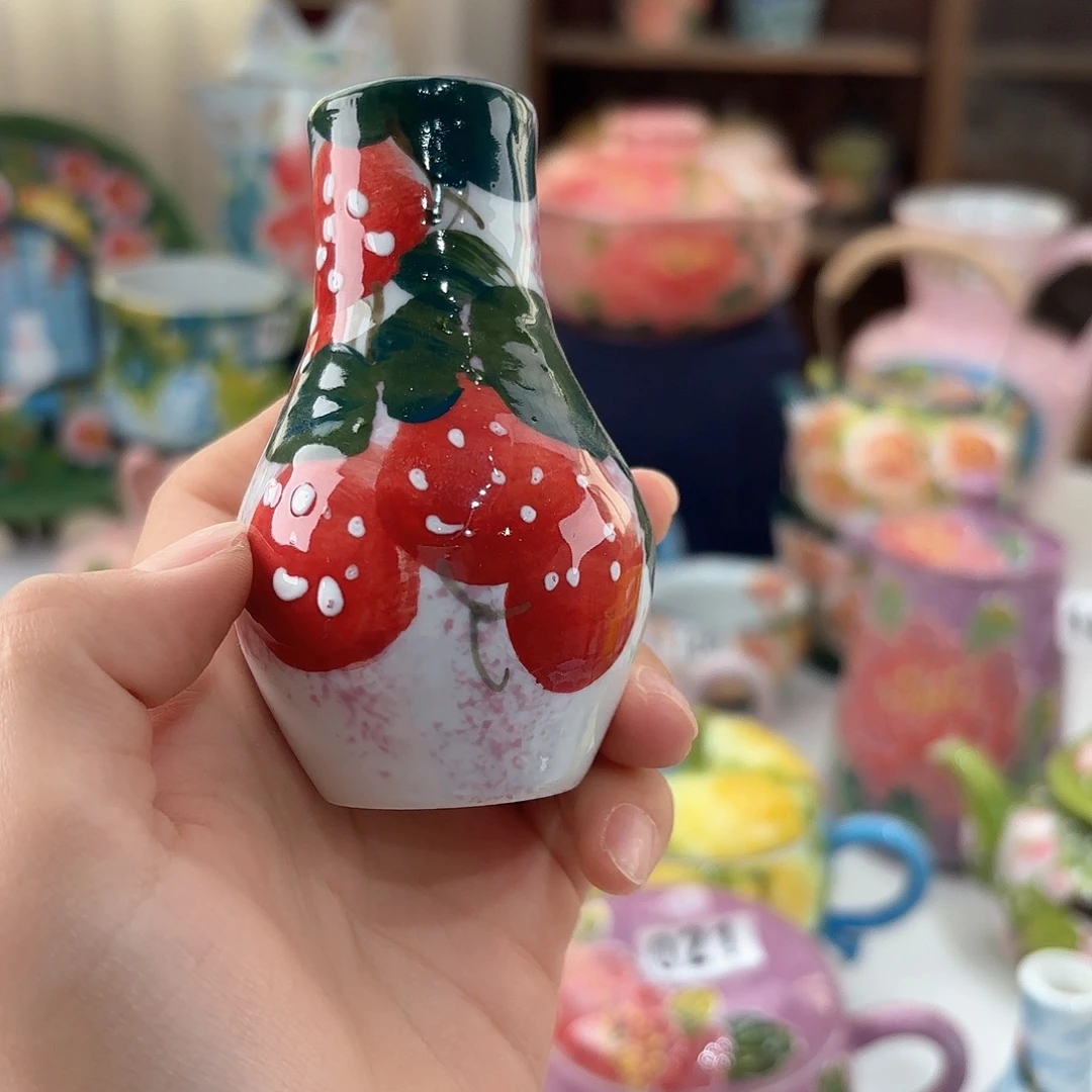 景德镇手绘高温釉下彩陶瓷茶具
