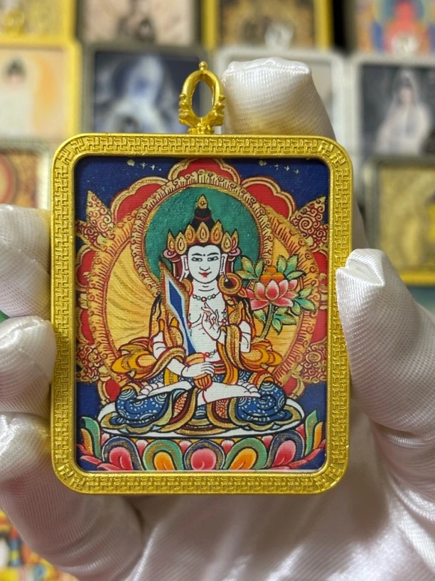 精品手工描金工艺虚空菩萨（适合属牛虎）