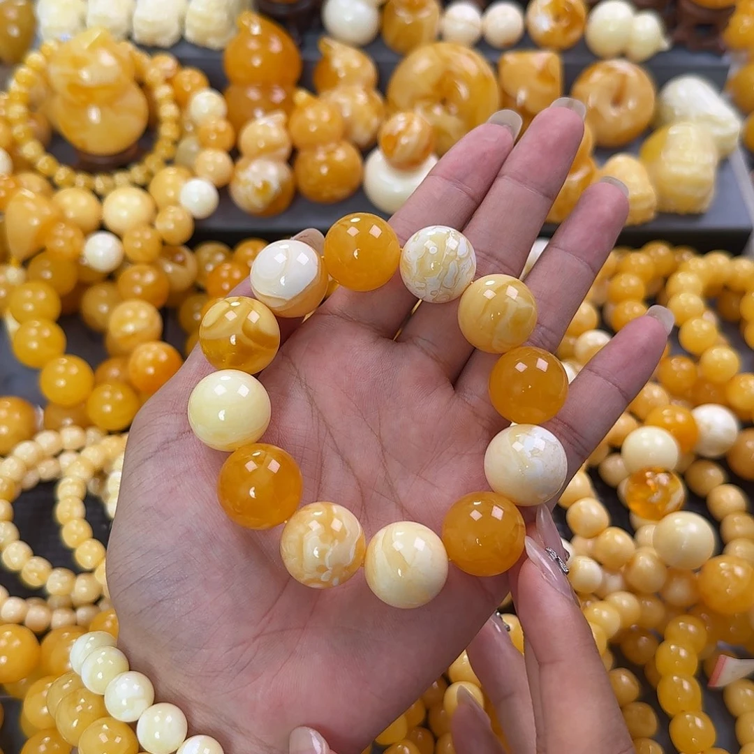 蜜蜡未镶嵌珠宝奇石20mm