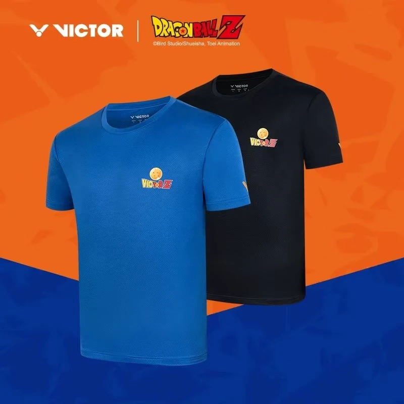 VICTOR/威克多龙珠Z联名系列羽毛球服运动休闲短袖T恤T-504DBZ