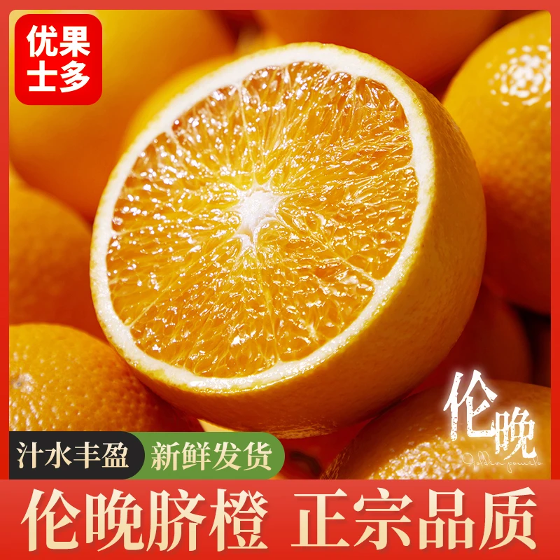 正宗【伦晚脐橙】春橙水果新鲜橙子维c水果湖北伦晚当季水果