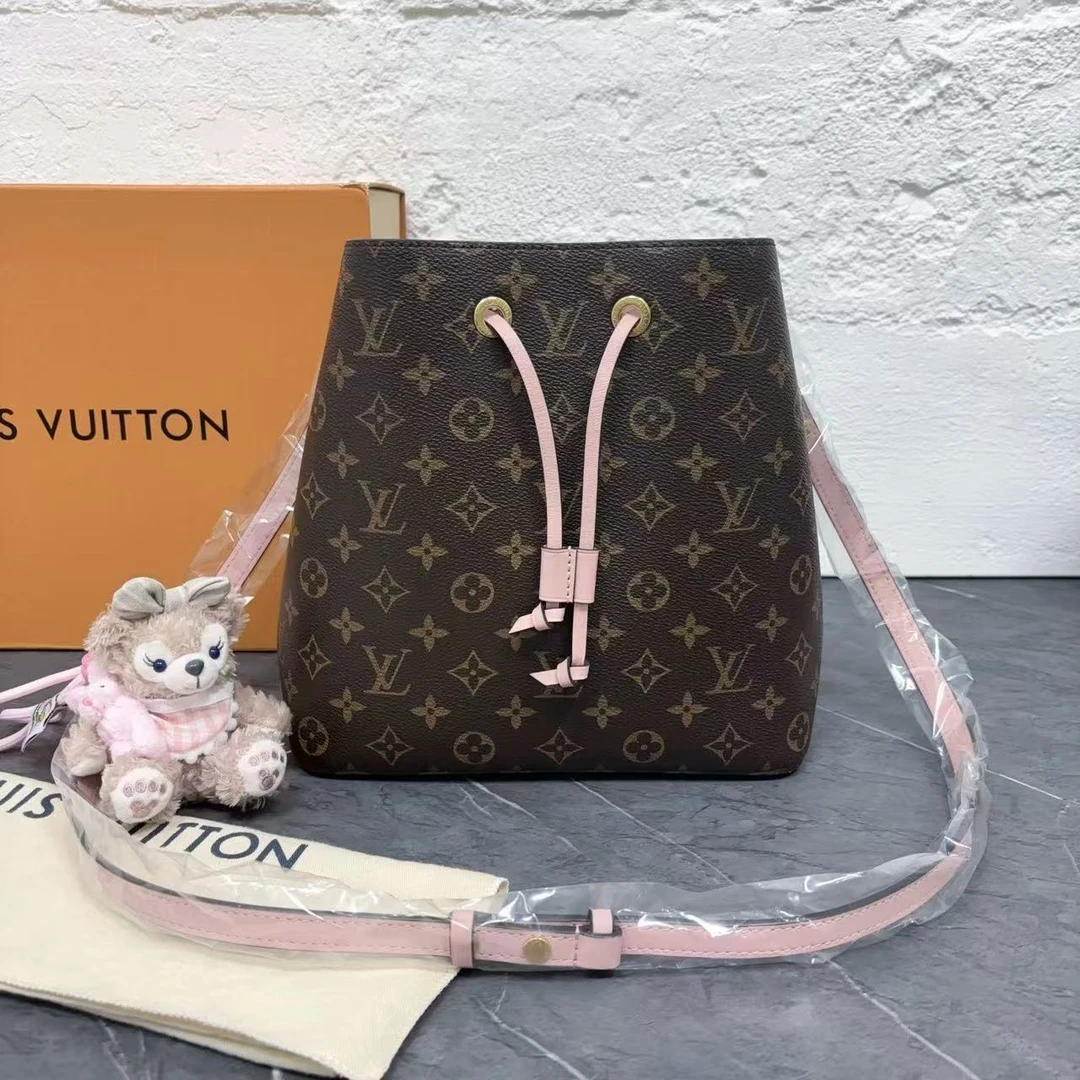 95新 LouisVuitton/路易威登 LV粉桶单肩包/非真假不退补不换