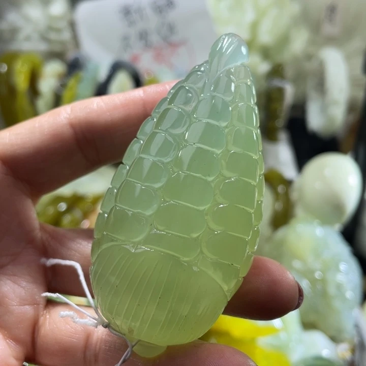 岫玉未镶嵌手把手把