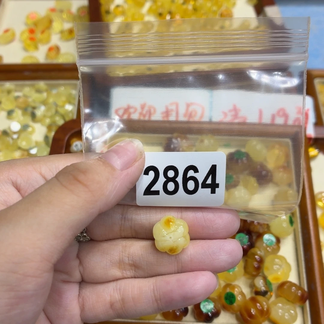琥珀未镶嵌毛衣链