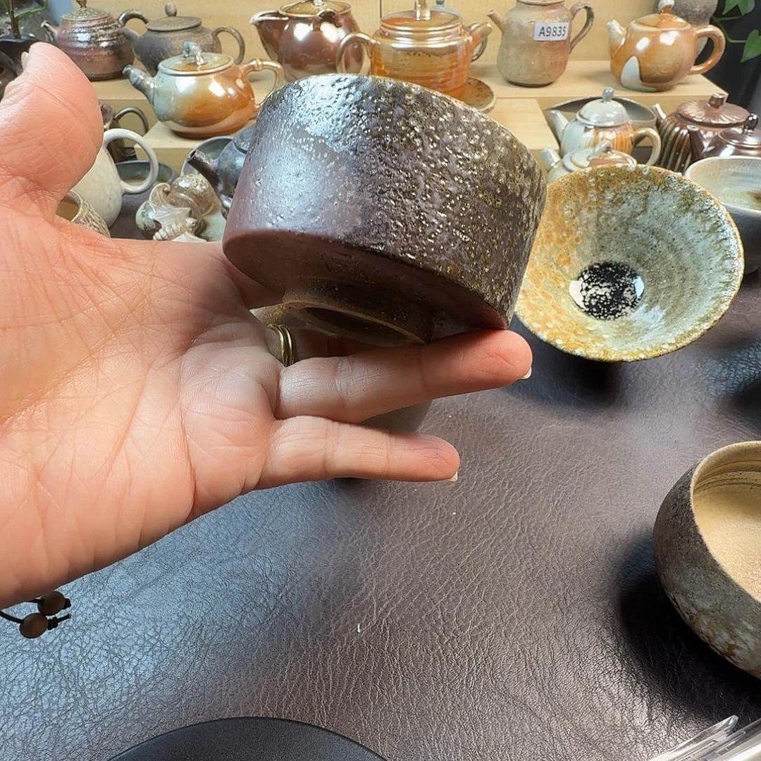 手工手作柴烧主人杯