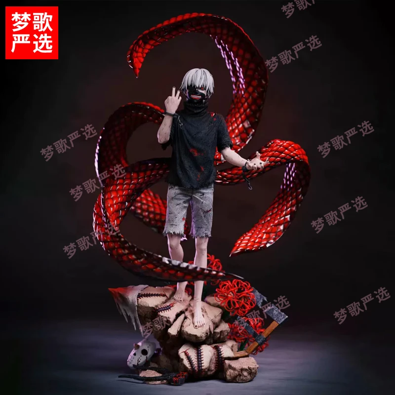 【梦歌严选】38cm金木白发四赫子形态东京动漫周边GK手办模型摆件