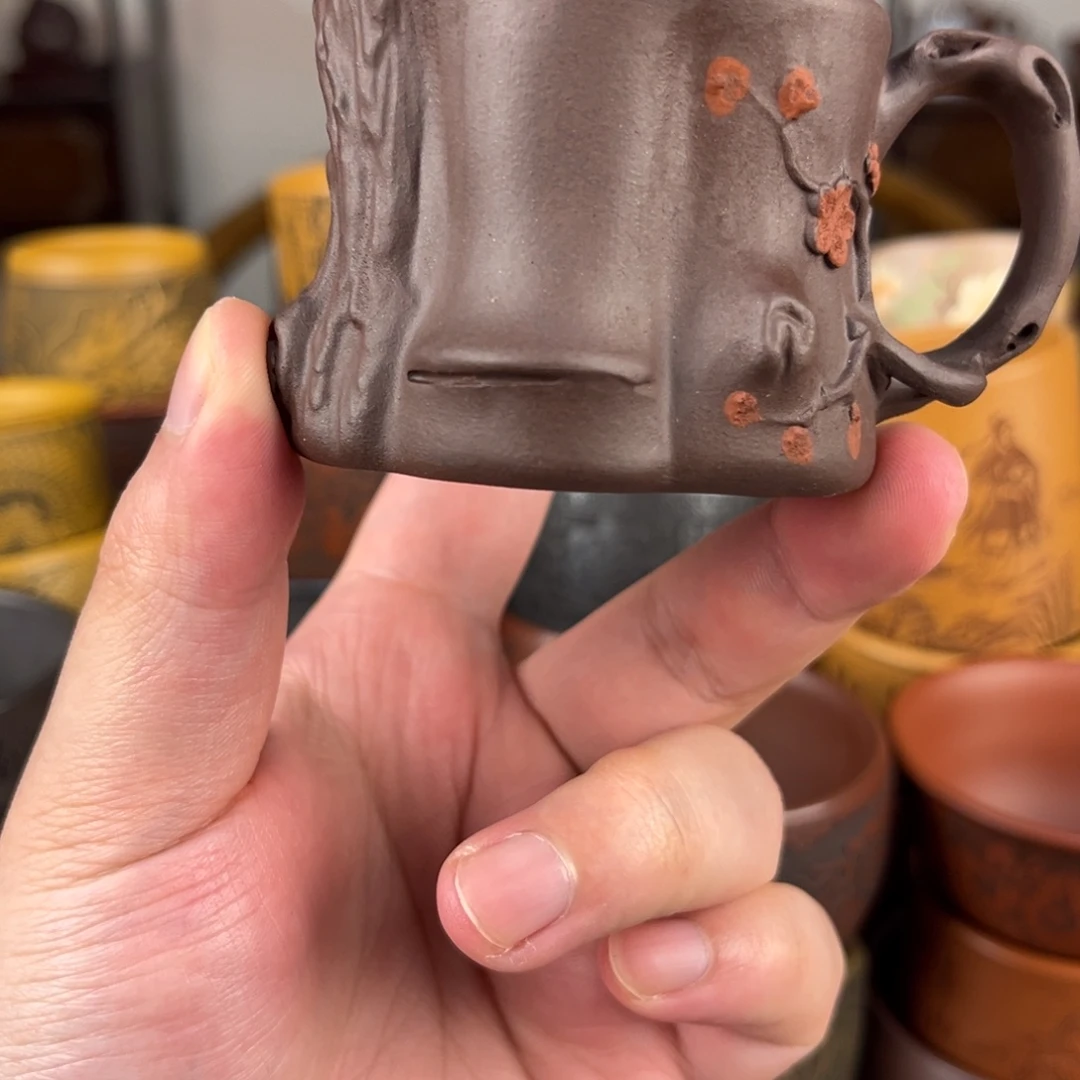 紫砂茶杯紫砂主人杯 手工制做