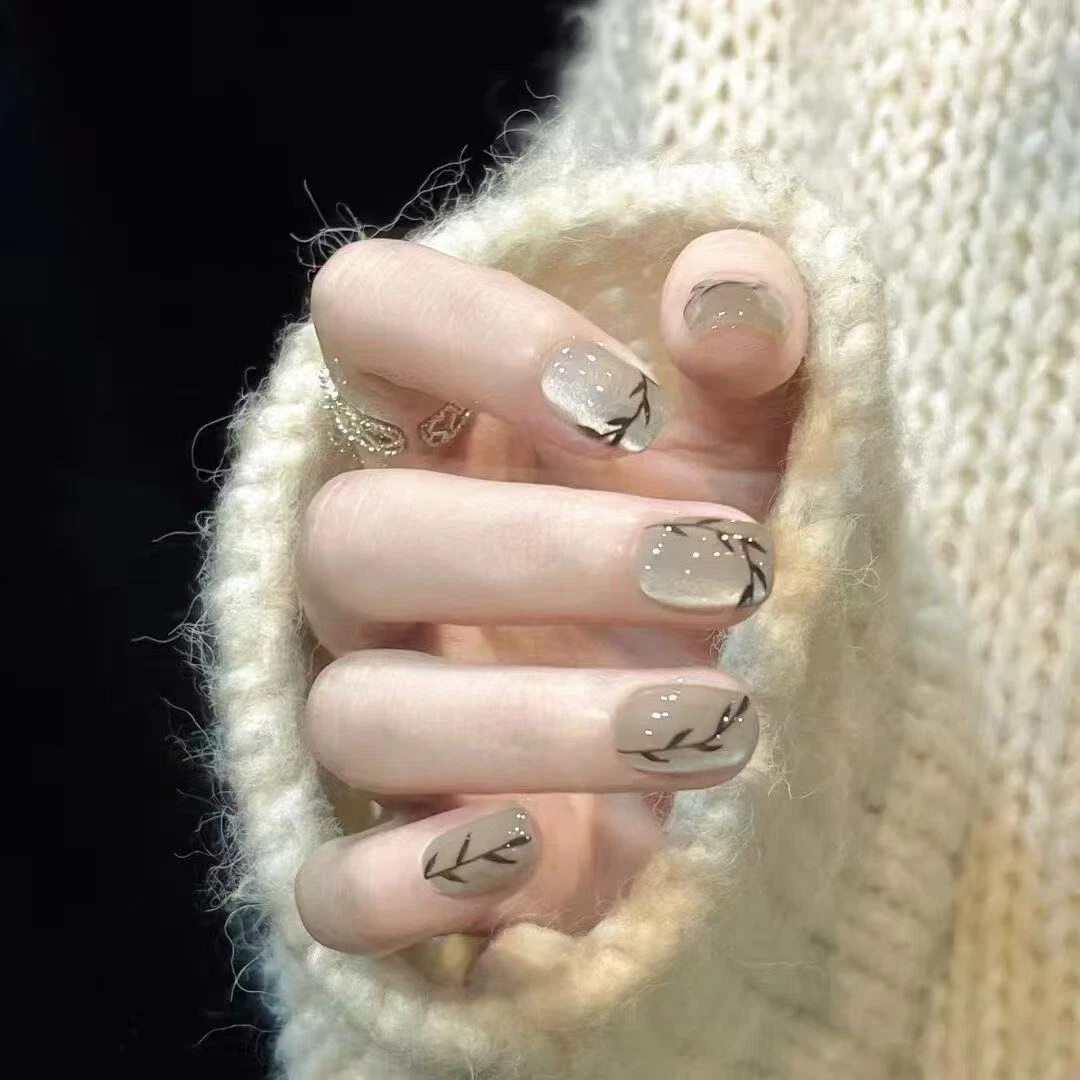 23国风竹“bamboo”新中式大气简约穿戴甲美甲穿戴甲片