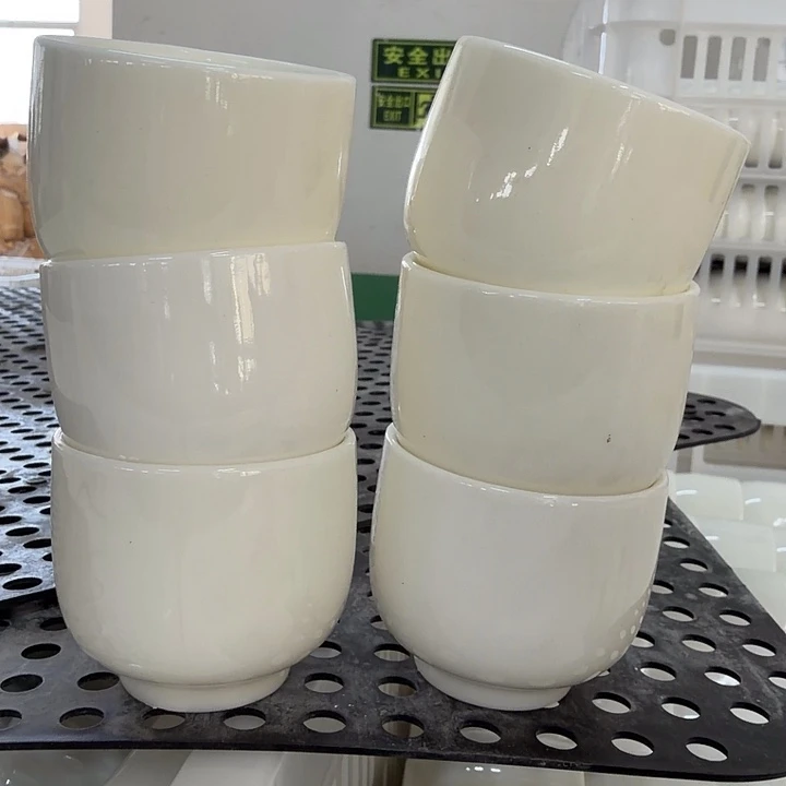 高端羊脂玉茶杯六个一组