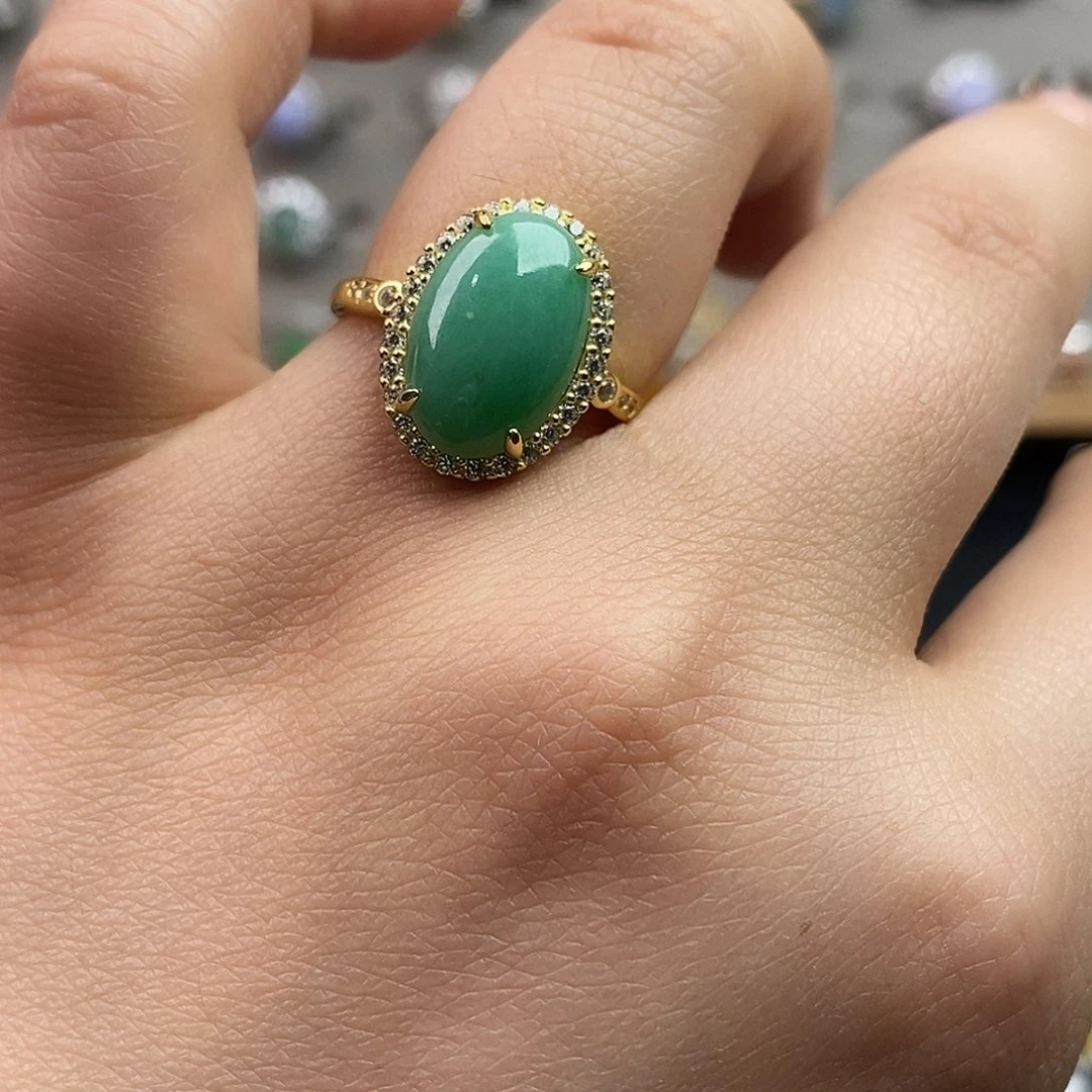 翡翠未镶嵌戒指翡翠