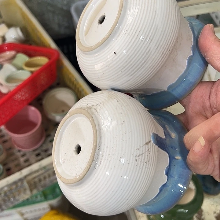 微瑕陶瓷花盆满9.9发