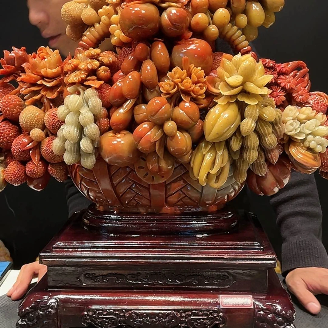 【闪购商品】寿山石王*元花开富贵